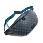 LV поясная сумка серая шашка