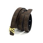 LV ремень коричневая монограмм двусторонний