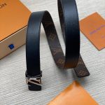 LV ремень коричневая монограмма пряжка LV серебро