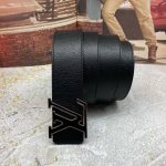 LV ремень кожа монограмма черный пряжка LV черная полосатая