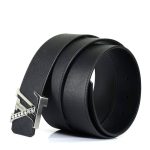 LV Ремень тайга черный пряжка серебро