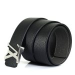 LV ремень того черный пряжка жираф