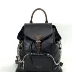 LV рюкзак черный лак кожа серебро