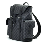 LV рюкзак Christopher серая шашка маленький