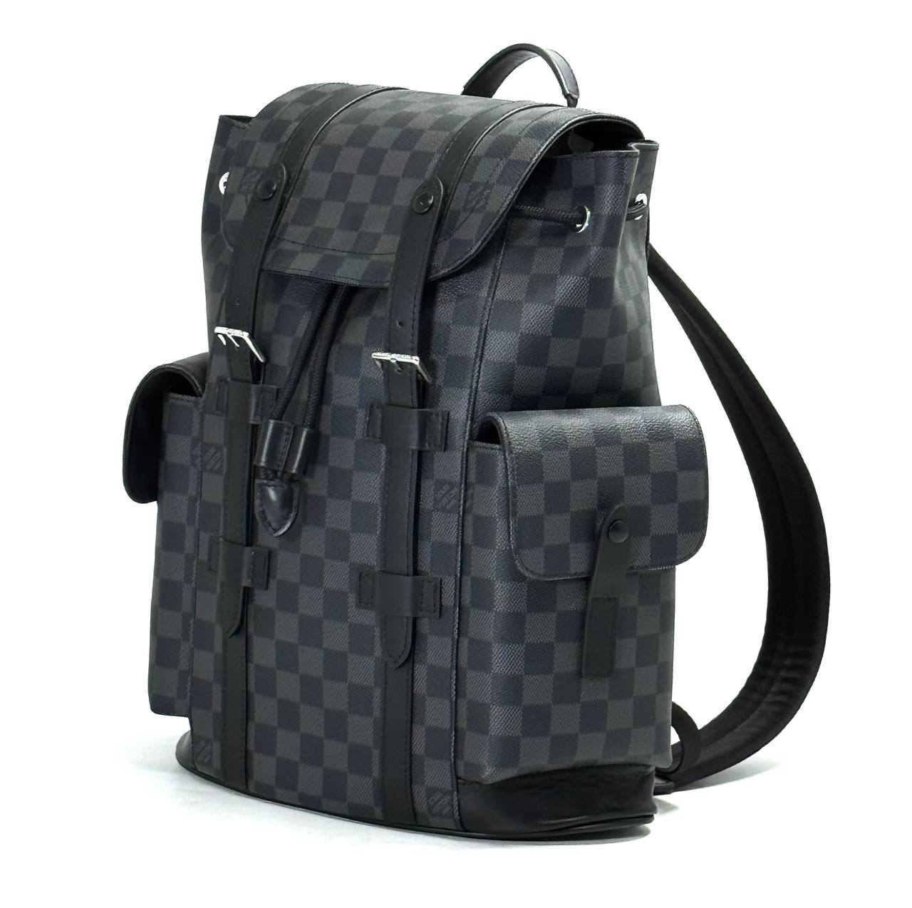 lv-ryukzak-christopher-seraya-shashka.png LV рюкзак Christopher серая шашка — изображение 1