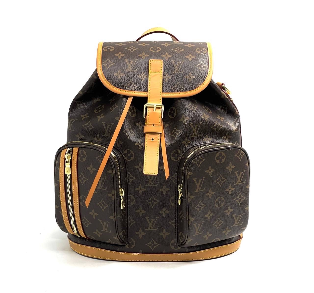 lv-ryukzak-korichnevaya-monogramm-bezhevaya-kozha.jpg LV рюкзак коричневая монограмм бежевая кожа — изображение 1