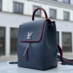 LV рюкзак Lockme кожа Того синий с красными вставками