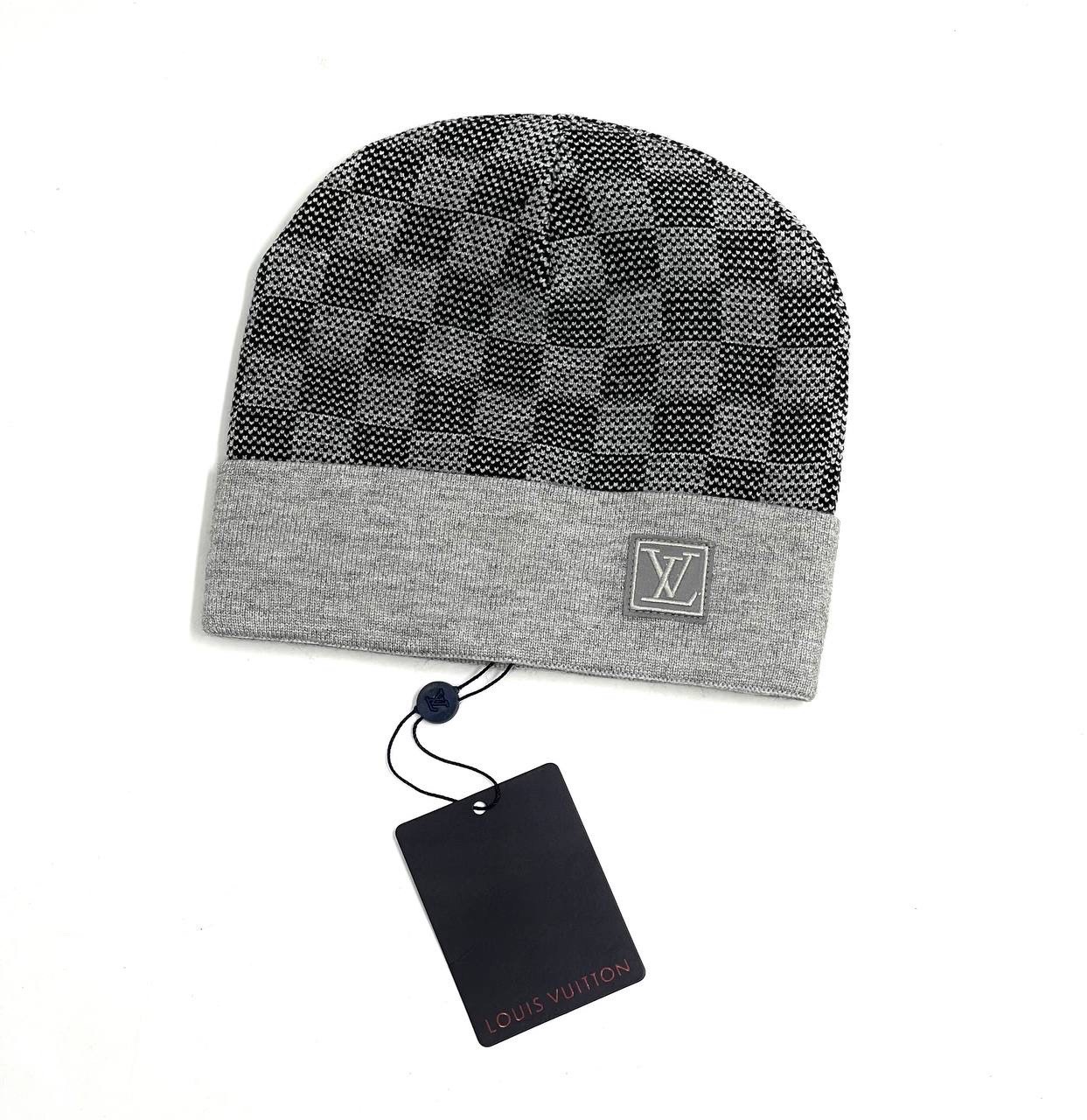 lv-shapka-seraya-shashka.jpg LV шапка серая шашка — изображение 1