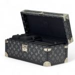 LV шкатулка под часы прямоугольная серая монограмма черная внутри