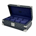 LV шкатулка под часы серая шашка