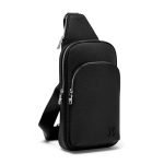 LV слинг кожа тайга логотип в тон с большим передним карманом