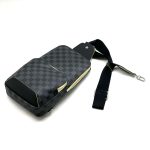 LV слинг серая шашка желтая отделка