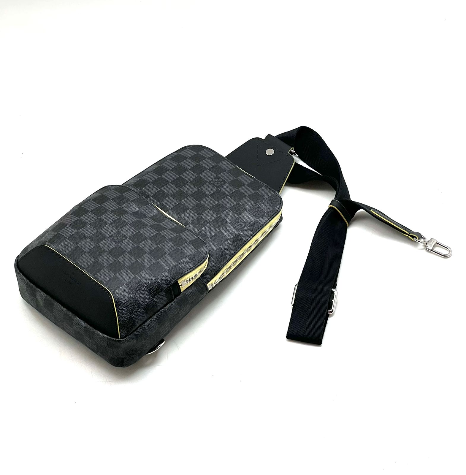 lv-sling-seraya-shashka-zheltaya-otdelka.jpg LV слинг серая шашка желтая отделка — изображение 1