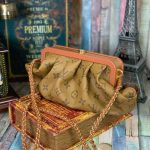 LV сумка Boursicot светло-темная коричневая монограмма большая