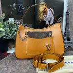 LV сумка MARELLE кожа Epi медового цвета со съемным карманом из канвы на молнии
