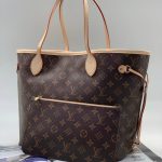 LV сумка Neverfull коричневая монограмма средний размер