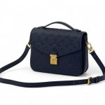 LV сумка Pochette Metis кожа монограмма синяя