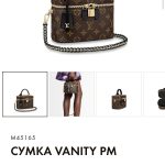 LV сумка Vanity коричневая монограмма