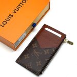 LV визитница длинная на молнии коричневая монограмма