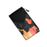 LV визитница короткая с молнией канва серая монограмма красное облако