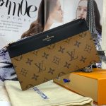 LV визитница КОШЕЛЕК SLIM из канвы в светло-коричневую монограмму