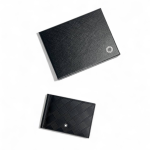 MONTBLAN зажим из черной тисненной кожи