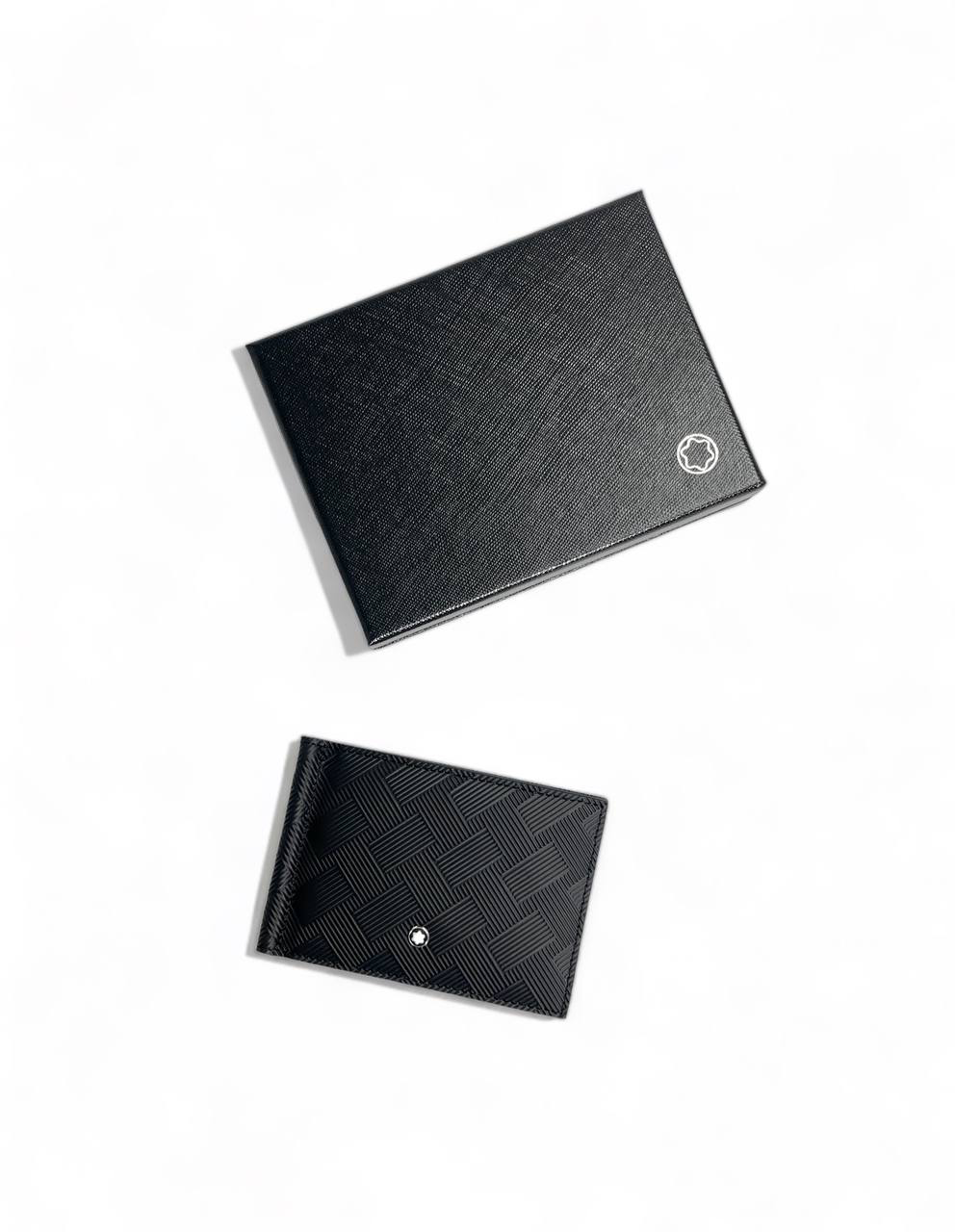 montblan-zazhim-iz-chernoj-tisnennoj-kozhi.png MONTBLAN зажим из черной тисненной кожи — изображение 1