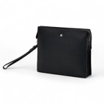 MONTBLANC борсетка кожа сафьяно с лямкой и одной молнией