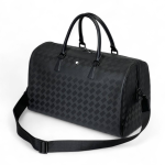 MONTBLANC дорожная сумка из черной тисненной кожи маленькая