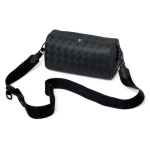 MONTBLANC городской мессенджер BOX маленький из тисненой черной кожи