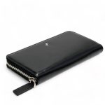 MONTBLANC кошелек кожа гладкая черная