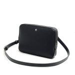 MONTBLANC  мессенджер черная твердая кожа