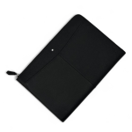 MONTBLANC паgка кожа сафьяно черного цвета на молнии и с фирменным логотипом