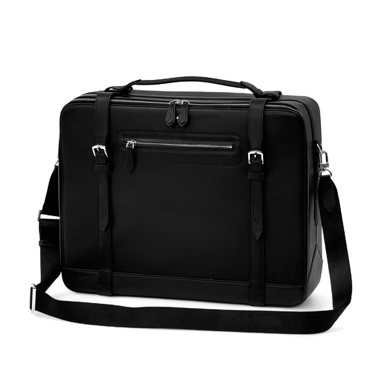 montblanc-portfel-gladkaya-kozha-chernogo-czveta-odno-bolshoe-otdelenie-na-molnii.png MONTBLANC портфель гладкая кожа черного цвета одно большое отделение на молнии — изображение 1