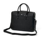 MONTBLANC портфель из зернистой телячьей кожи с креплением на чемодан и плечевым ремнем