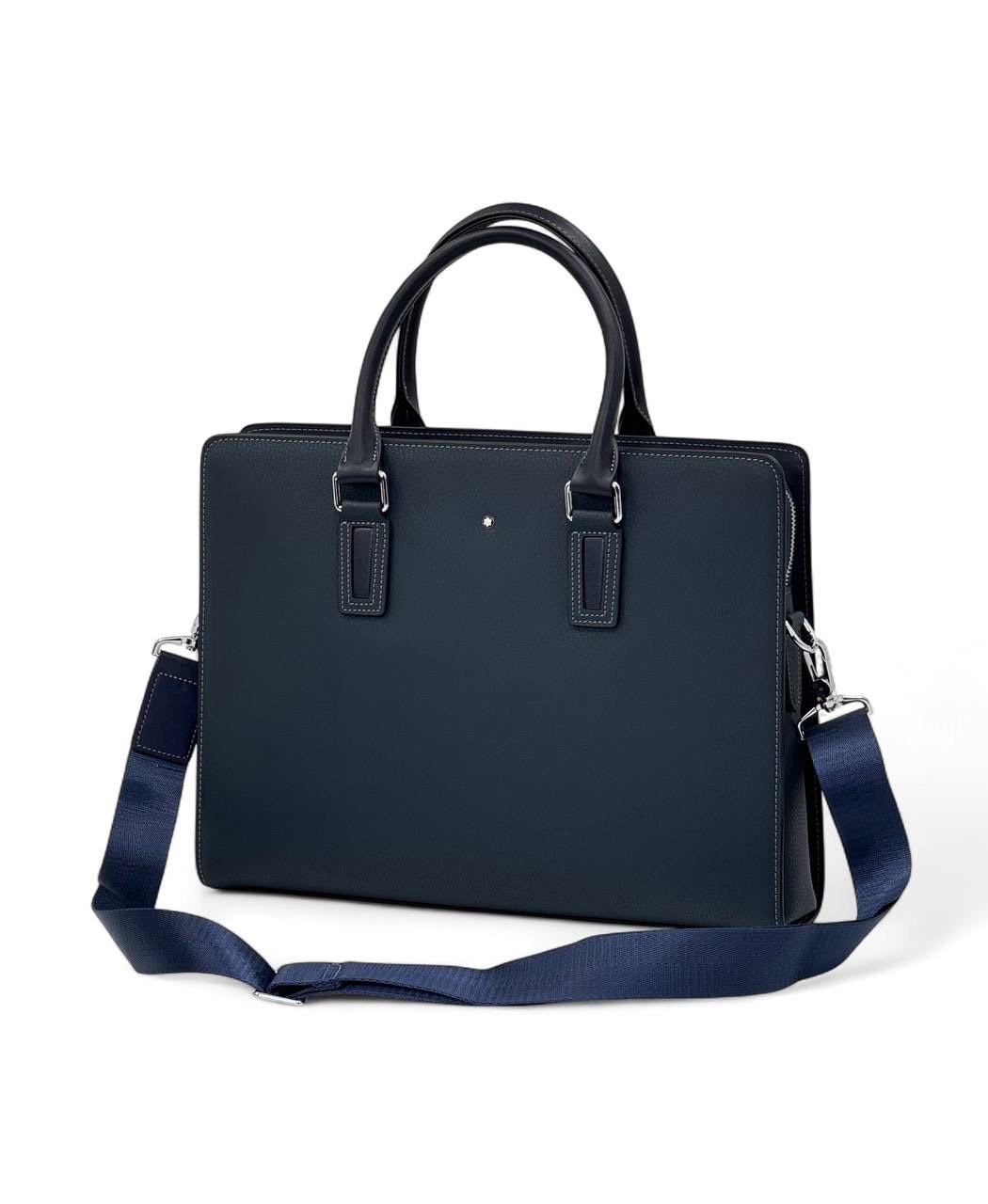 montblanc-portfel-kozha-togo-chernogo-czveta-dva-otdeleniya-na-molniyah-i-plechevym-remnem.jpg MONTBLANC портфель кожа того черного цвета два отделения на молниях и плечевым ремнем — изображение 1