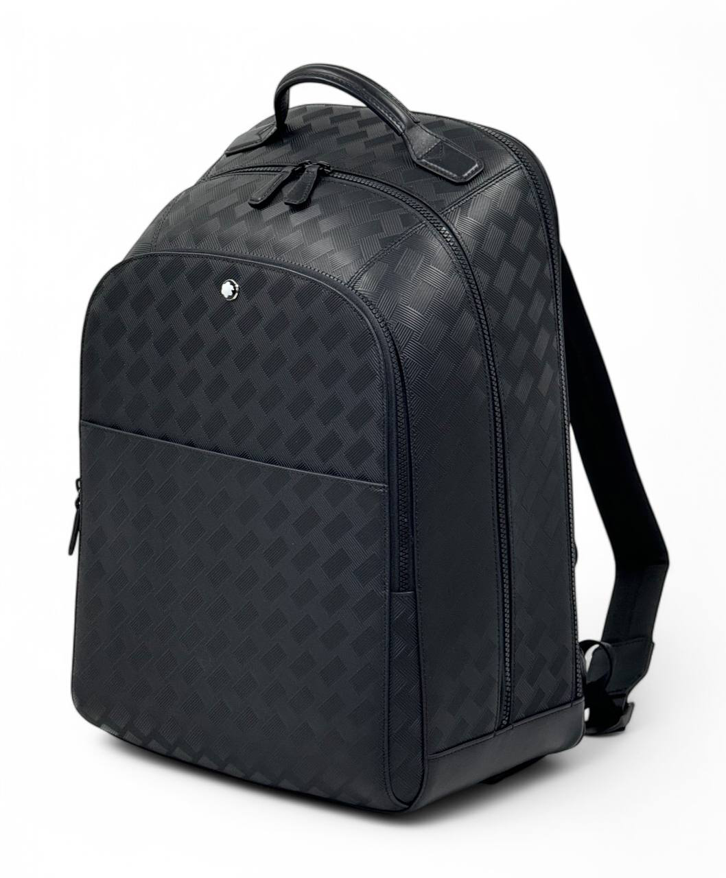 montblanc-ryukzak-bolshoj-iz-tisnennoj-chernoj-kozhi.png MONTBLANC рюкзак большой из тисненной черной кожи — изображение 1