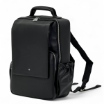 MONTBLANC рюкзак черная гладкая кожа с клапаном