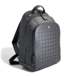 MONTBLANC рюкзак маленький из тисненной черной кожи