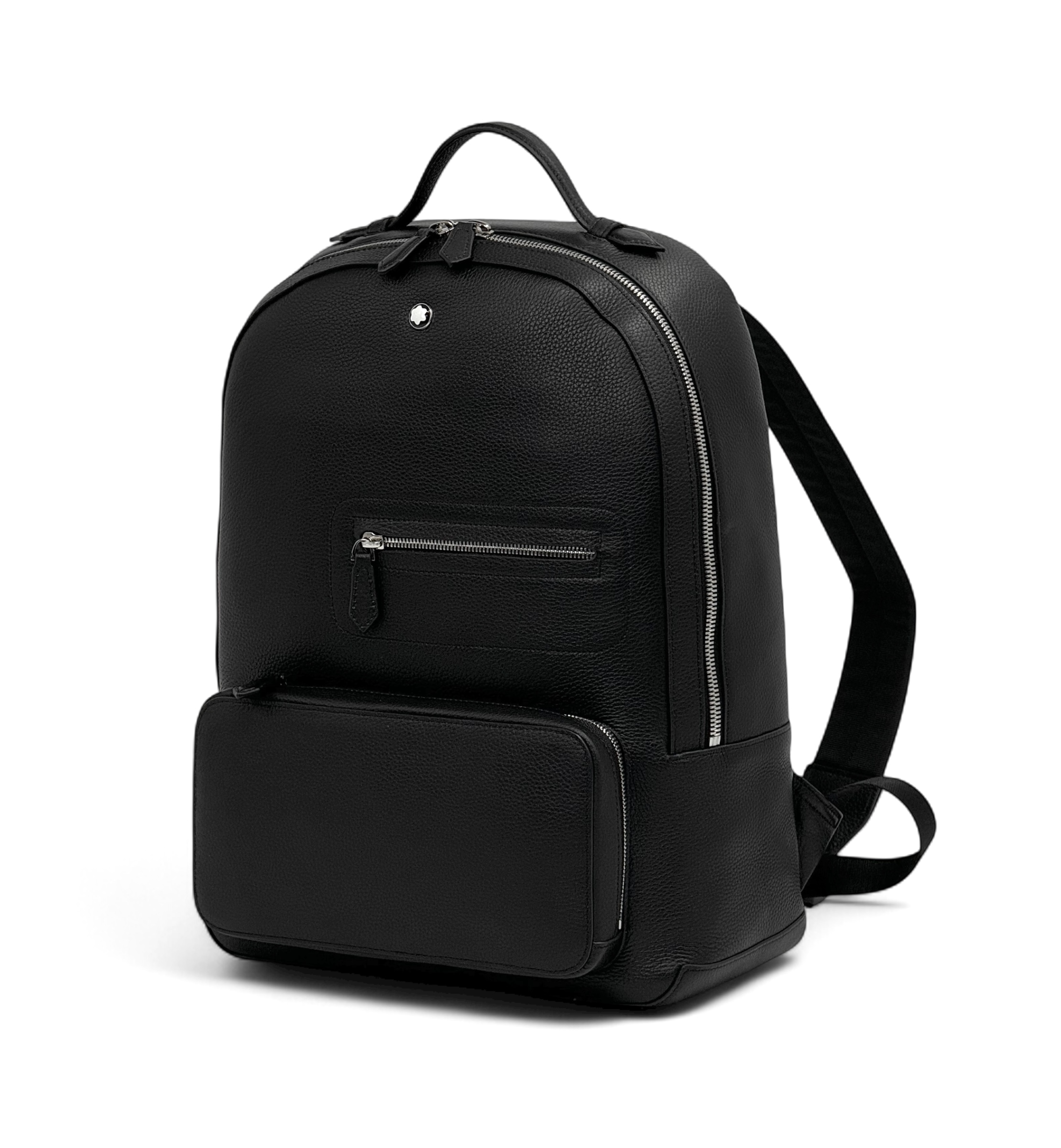 montblanc-ryukzak-zernistaya-kozha-togo-chernogo-czveta-s-dvumya-karmanami-s-peredi-i-krepleniem-na-chemodan.jpg MONTBLANC рюкзак зернистая кожа того черного цвета с двумя карманами с переди и креплением на чемодан — изображение 1