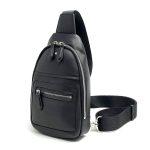 MONTBLANC слинг черная гладкая кожа маленький