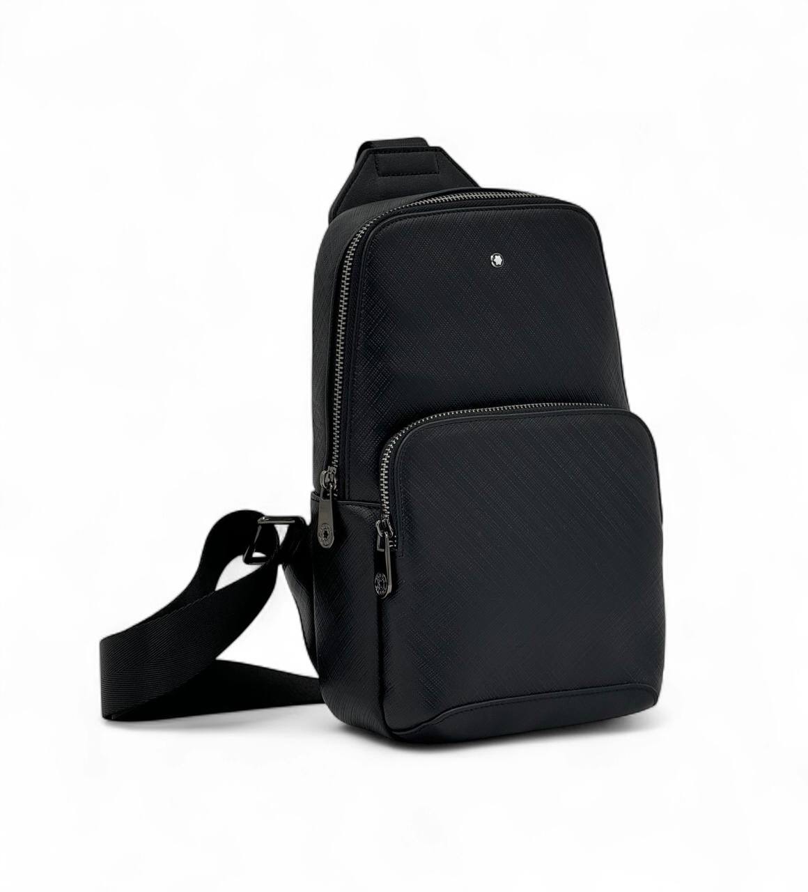 montblanc-sling-chernaya-lazernaya-kozha.jpg MONTBLANC слинг черная лазерная кожа — изображение 1