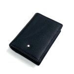 MONTBLANC визитница маленькая черная из кожи того