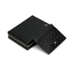 MONTBLANC визитница маленькая черная из тисненной кожи