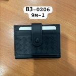 NO NAME визитница черная теленок плетенная с хлястиком на кнопке сверху