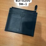 NO NAME визитница черная теленок с молнией сверху