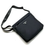 PRADA мессенджер средний нейлон черный