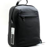 PRADA рюкзак текстиль черный сбоку белая бирка с лого