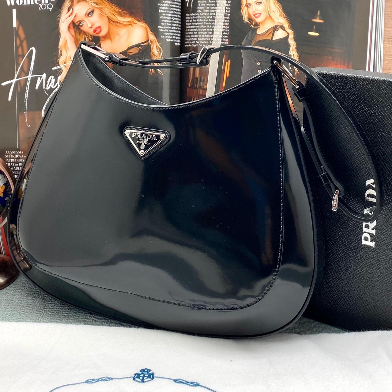 prada-sumka-cleo-chernaya-gladkaya-kozha.jpg PRADA сумка CLEO черная гладкая кожа — изображение 1