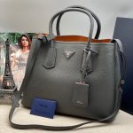 PRADA сумка кожа Того серая